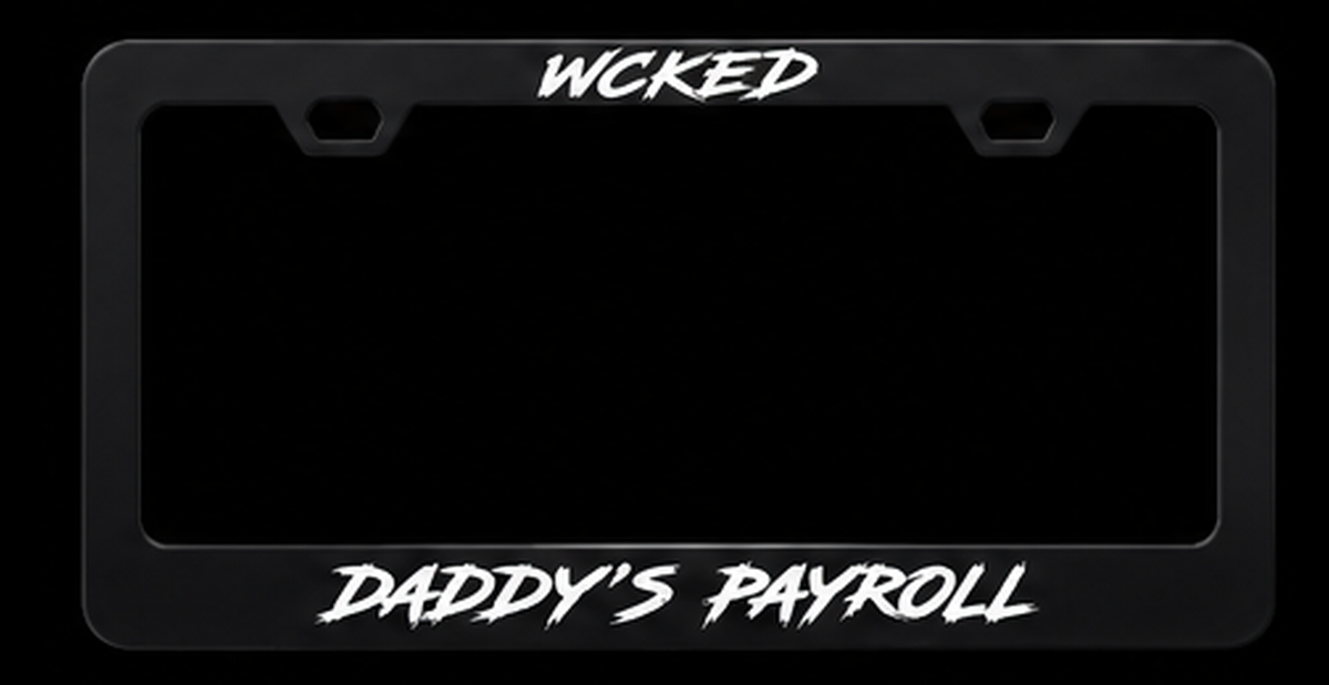 Daddy's Payroll Plate Frame